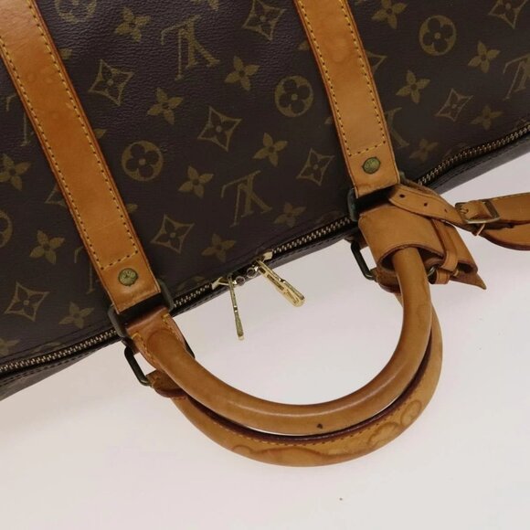 LOUIS VUITTON Monogram Keepall 55 Boston Bag M41424 LV Auth 131763 - Picture 9 of 16